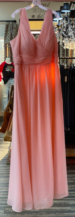 Light Pink Flowy Prom Dress