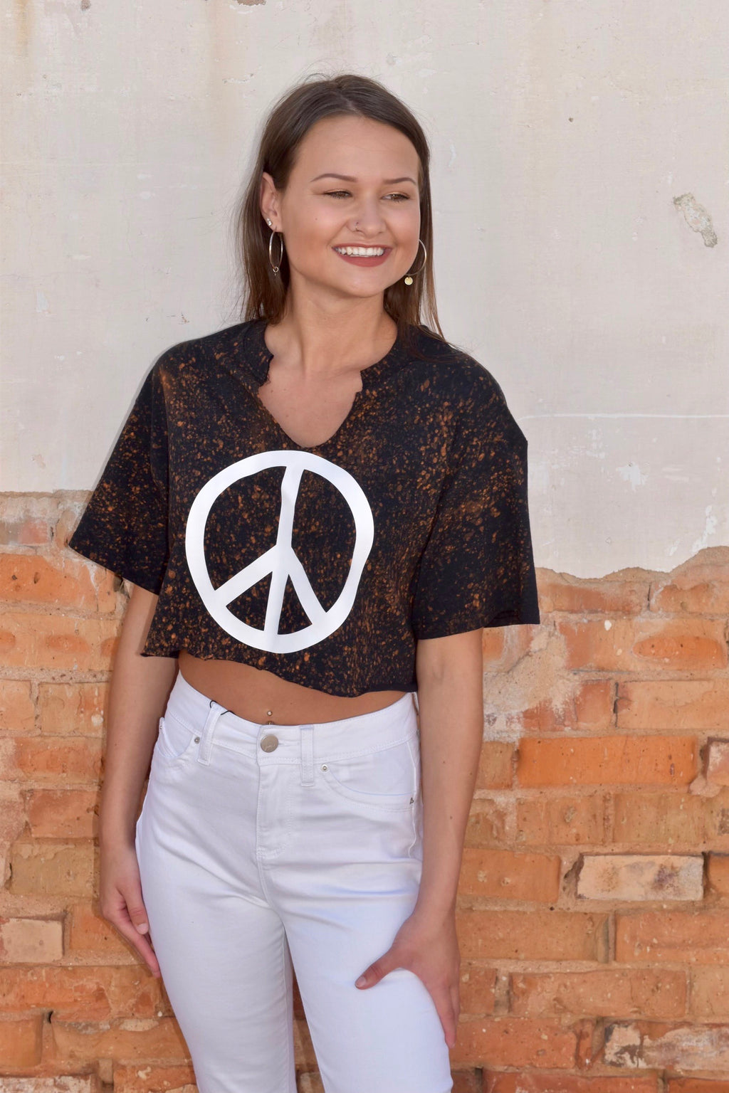 “Make Peace” Crop Top