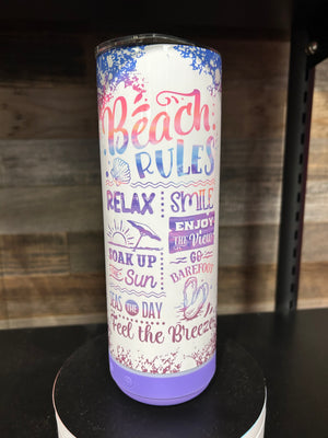 Beach Rules Tumbler