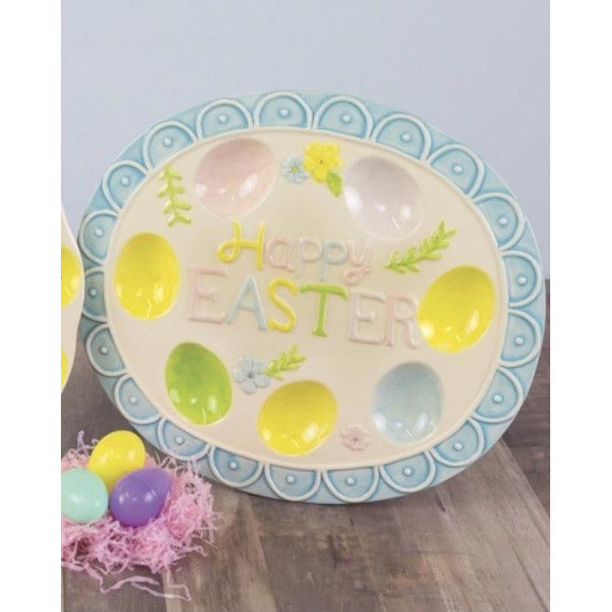 Happy Easter Deviled Egg Tray-#